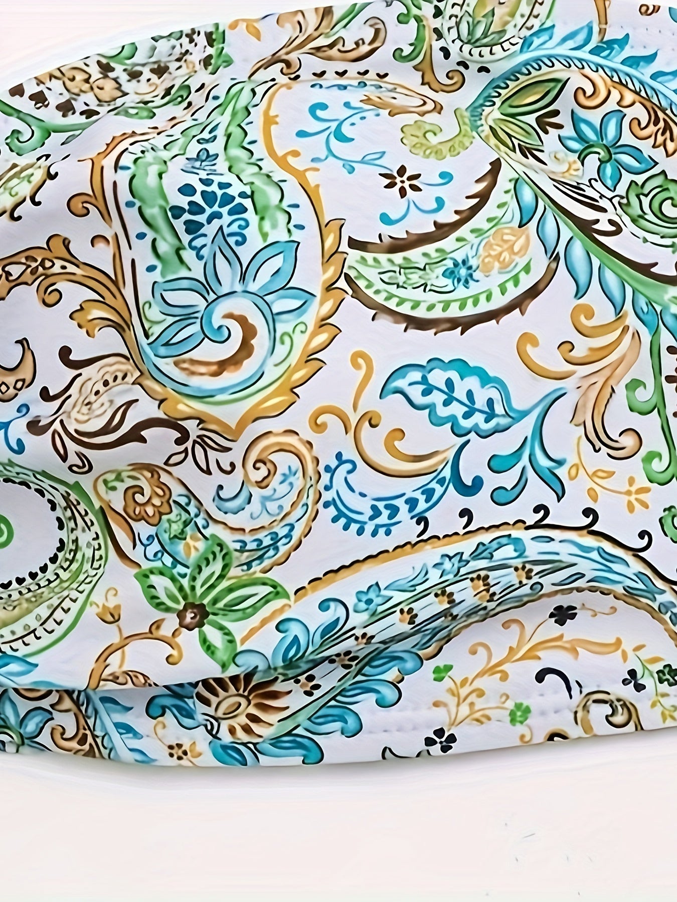 BSGIRL05 - Bikini da donna con scollo all'americana e stampa floreale