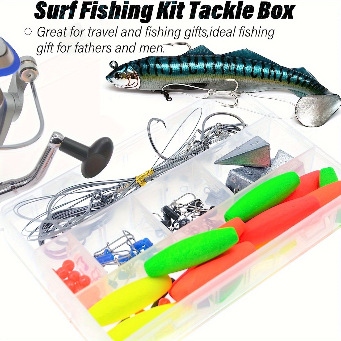 SPORT010 - Kit da pesca in acqua salata da 78 pezzi