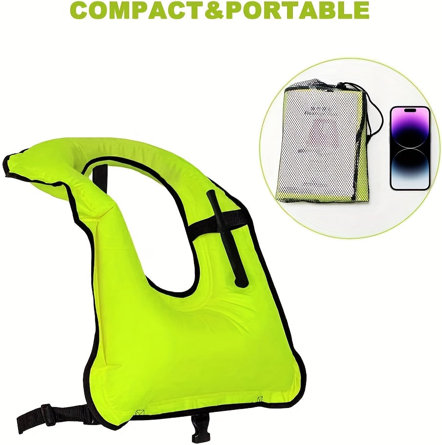 SNOR07 - Giubbotto di salvataggio verde per adulti con fibbia di sicurezza