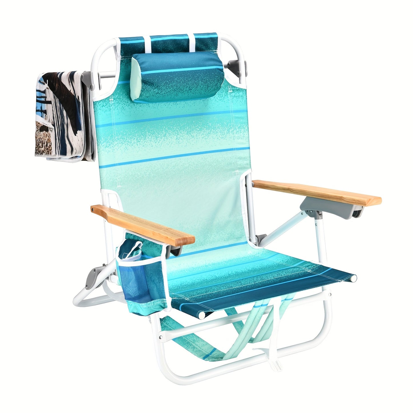 B10 - Adult backpack beach chair with beach towel