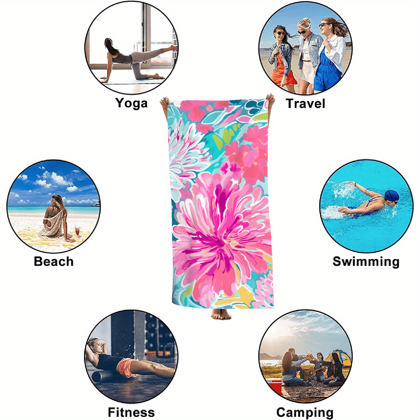B05 - Valentine's Day Beach Towel