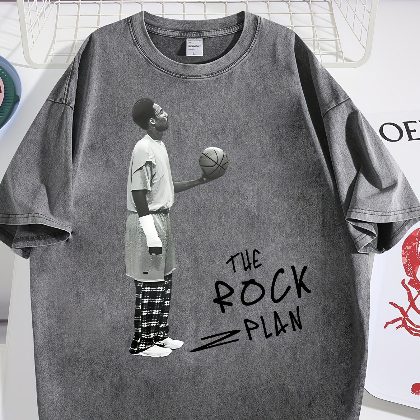 TSHIRT14 - Maglietta con stampa a motivo rock