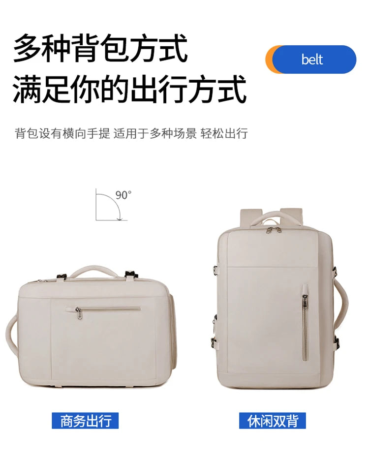 A07 - Large Capacity Waterproof USB Charging Backpack Business Travel Laptop Bag
