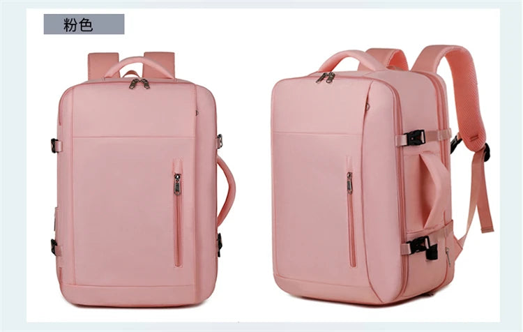 A07 - Large Capacity Waterproof USB Charging Backpack Business Travel Laptop Bag