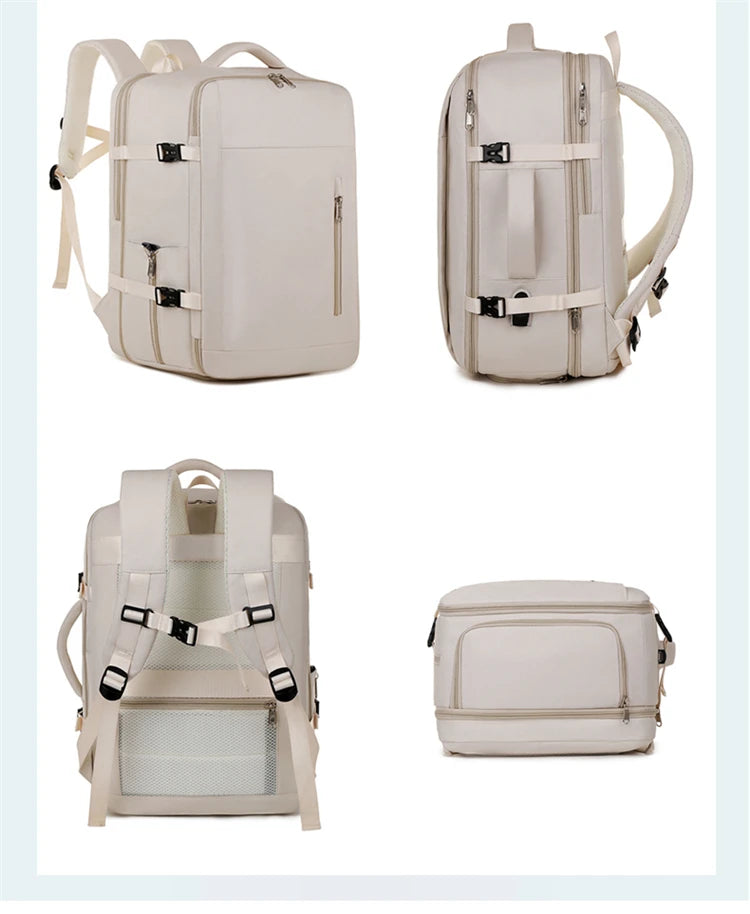 A07 - Large Capacity Waterproof USB Charging Backpack Business Travel Laptop Bag
