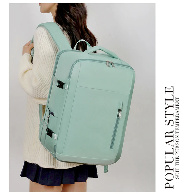 A07 - Large Capacity Waterproof USB Charging Backpack Business Travel Laptop Bag