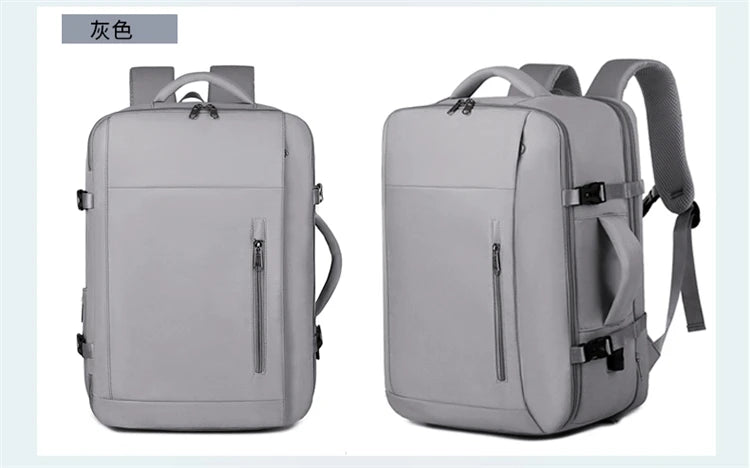 A07 - Large Capacity Waterproof USB Charging Backpack Business Travel Laptop Bag