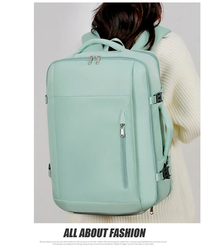 A07 - Large Capacity Waterproof USB Charging Backpack Business Travel Laptop Bag