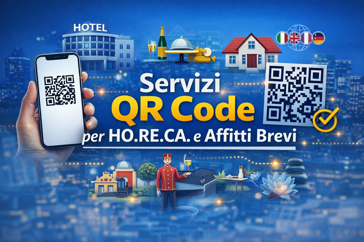📲 Servizio QR Code Digitale per HO.RE.CA. e Affitti Brevi
