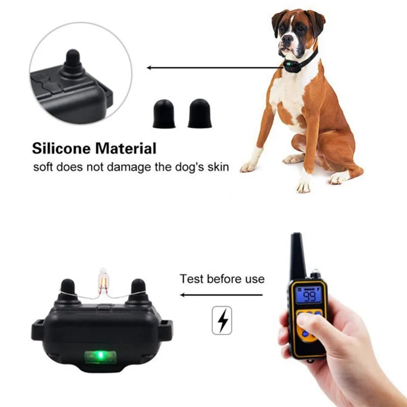 P00 - Electric Dog Training Collar Waterproof Dog Bark Collar