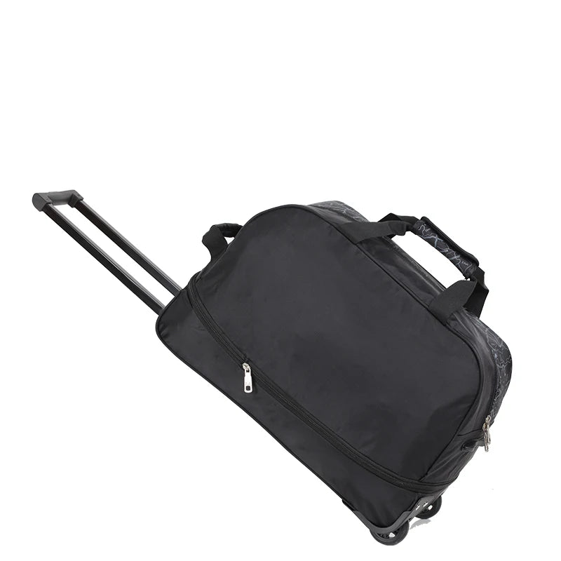 A19 - Foldable Luggage Bag Travel Duffle Trolley bag Rolling Suitcase