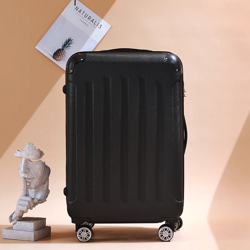 A01 - ABS Set of Suitcases Travelling Bags Luggage Trolley