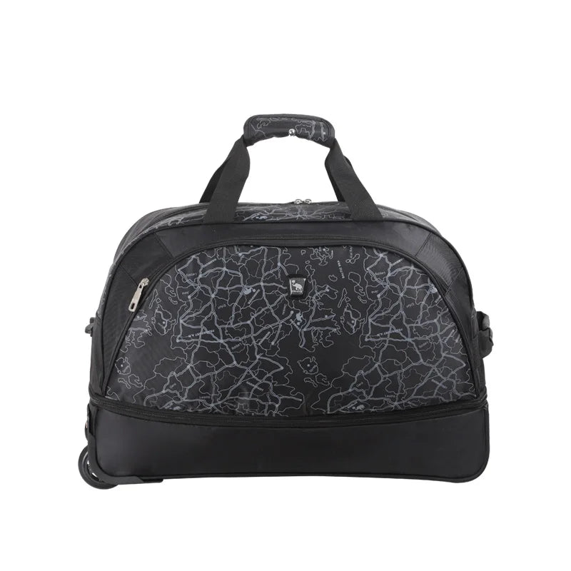 A19 - Foldable Luggage Bag Travel Duffle Trolley bag Rolling Suitcase