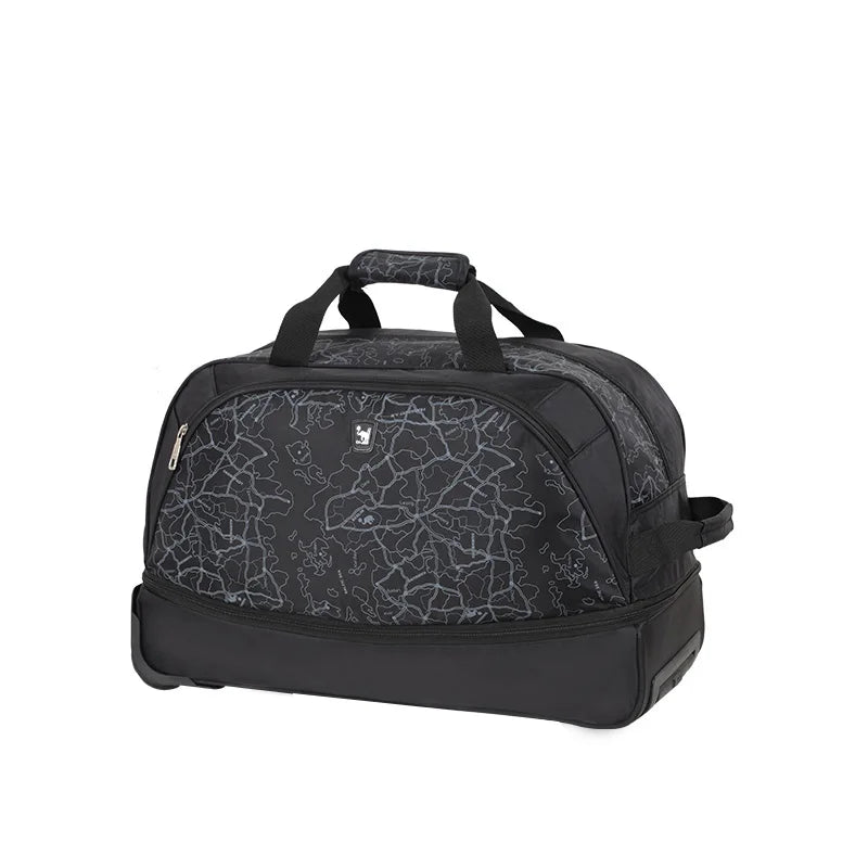 A19 - Foldable Luggage Bag Travel Duffle Trolley bag Rolling Suitcase