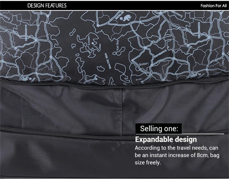 A19 - Foldable Luggage Bag Travel Duffle Trolley bag Rolling Suitcase