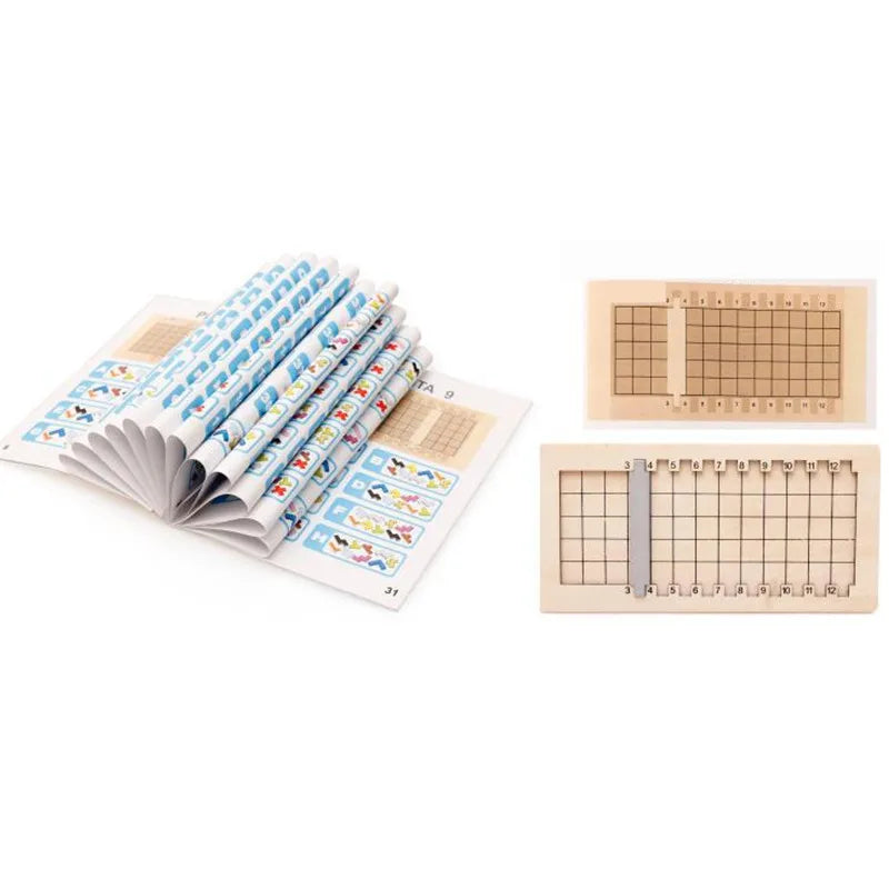 T08 - Colorful Wooden Tangram Game Brain Teaser Puzzle Toys Baby