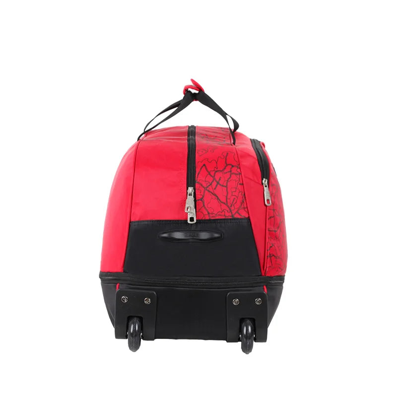 A19 - Foldable Luggage Bag Travel Duffle Trolley bag Rolling Suitcase