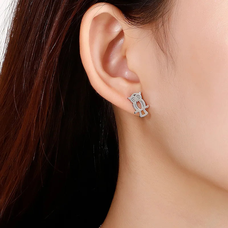 BRAC18 - Collana e orecchini con gufo