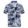 HAWAIA12 - Moda uomo estate camicia floreale taglie forti