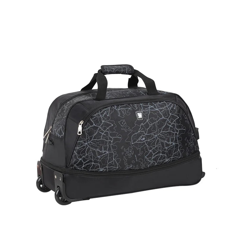 A19 - Foldable Luggage Bag Travel Duffle Trolley bag Rolling Suitcase