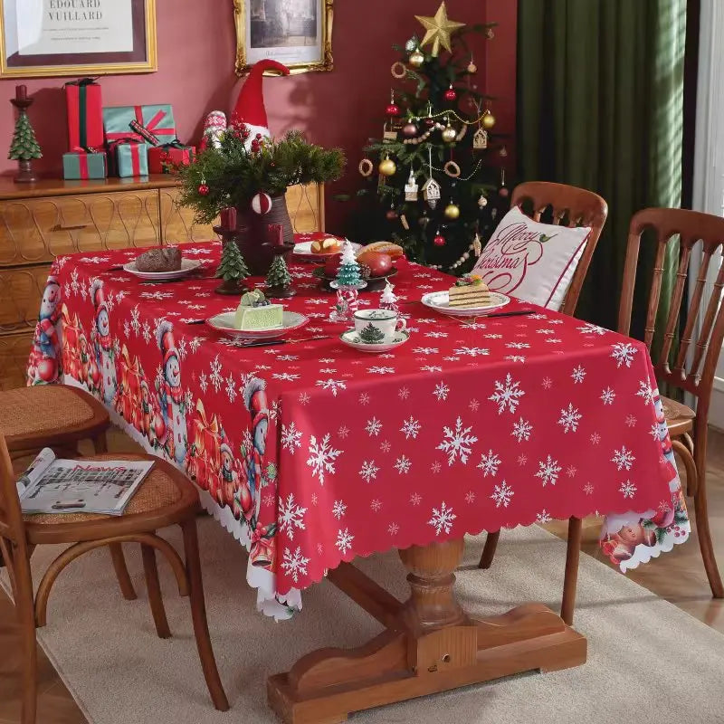 TESS16 - Waterproof Printed Christmas Tablecloth