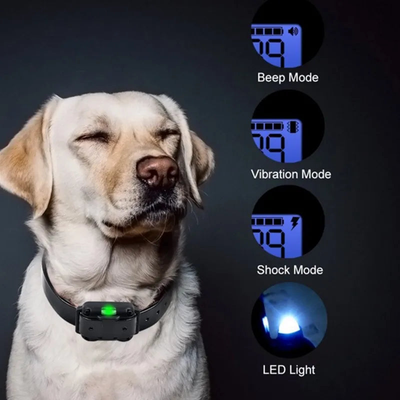 P00 - Electric Dog Training Collar Waterproof Dog Bark Collar