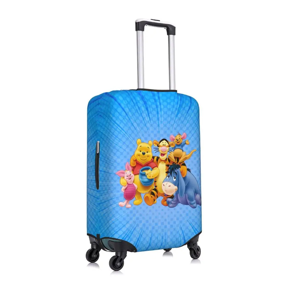 A111 - Custom Winnie The Pooh Luggage Cover Elastic