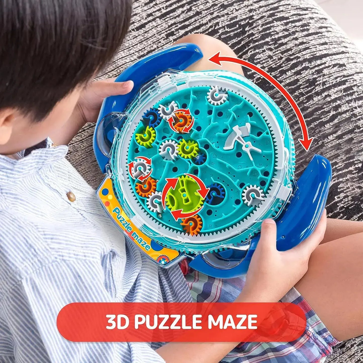 T09 - 3D Puzzle Funny Gear Labyrinth Disk Gear Balance Ball