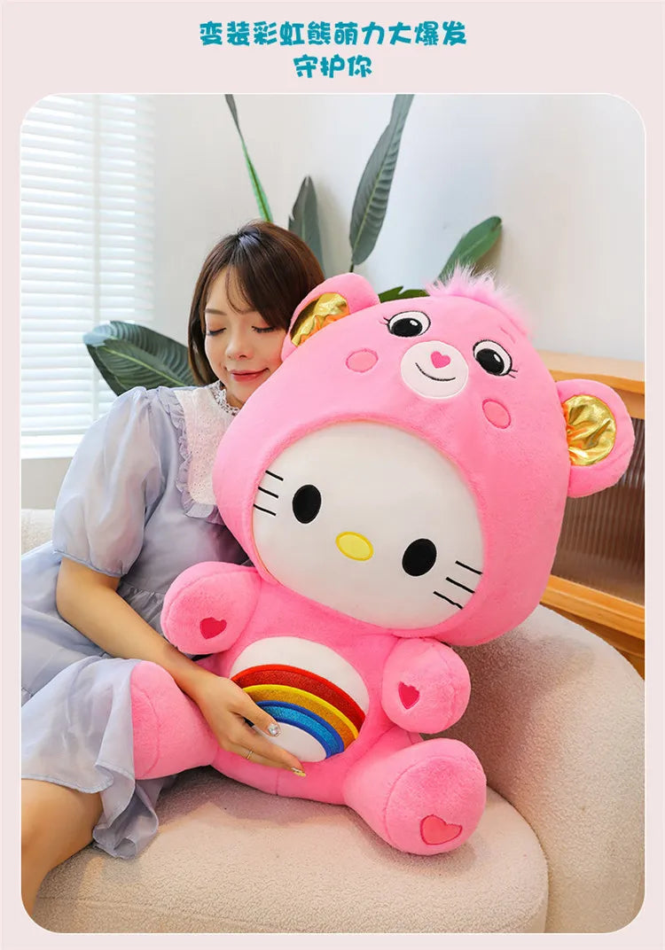T18 - Anime Cartoon Care Bears Cross-Dressing Plush Toys Japanese