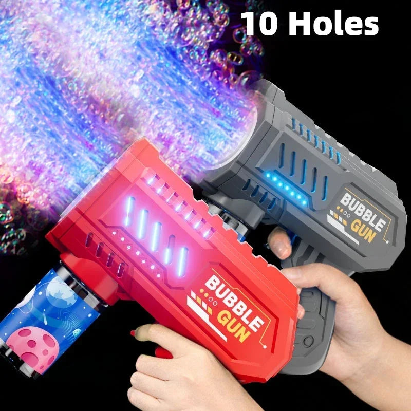 T13 - Children Electric Bubble Gun Rocket Soap Automatic