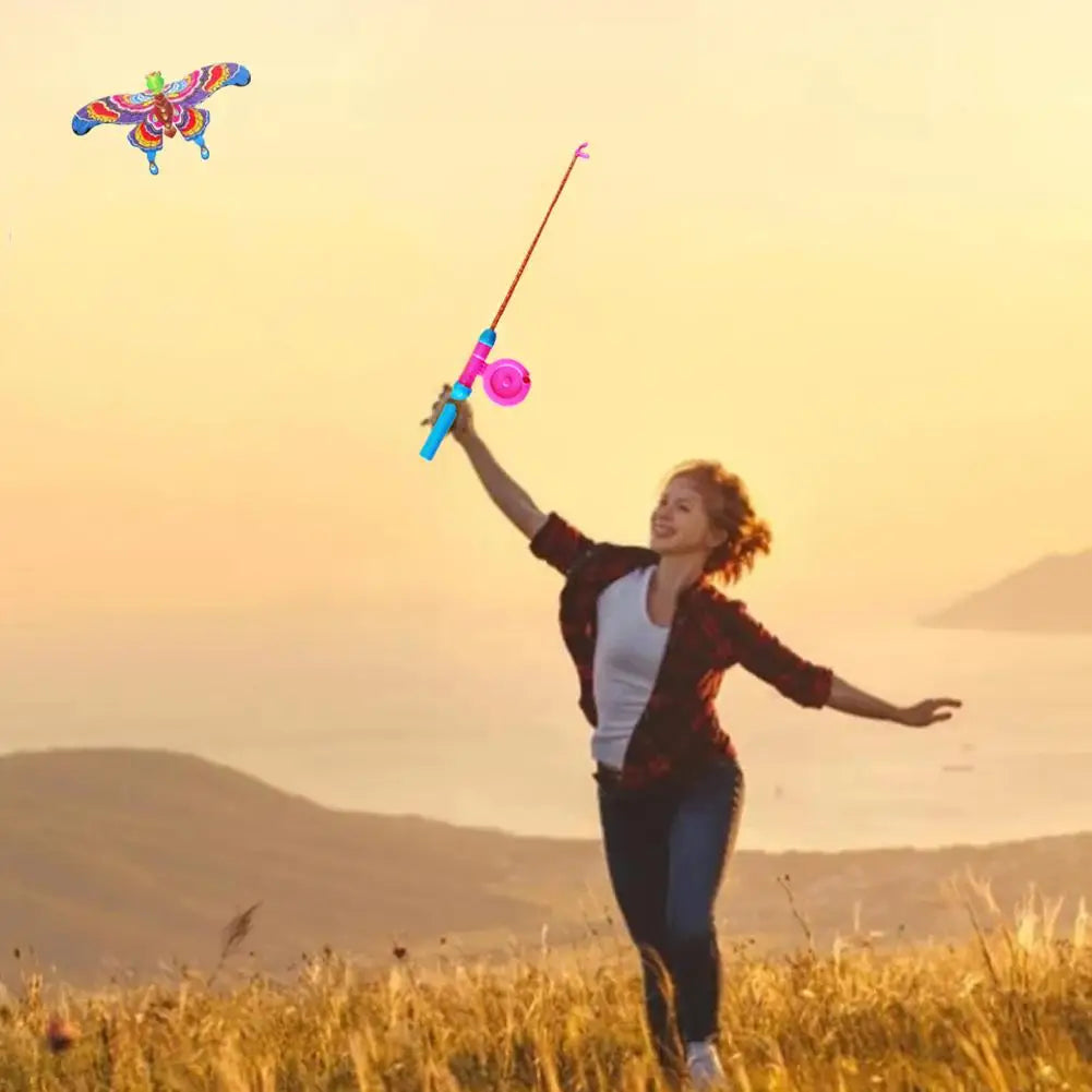 T24 - Children Kite Toy Cartoon Eagle Foldable