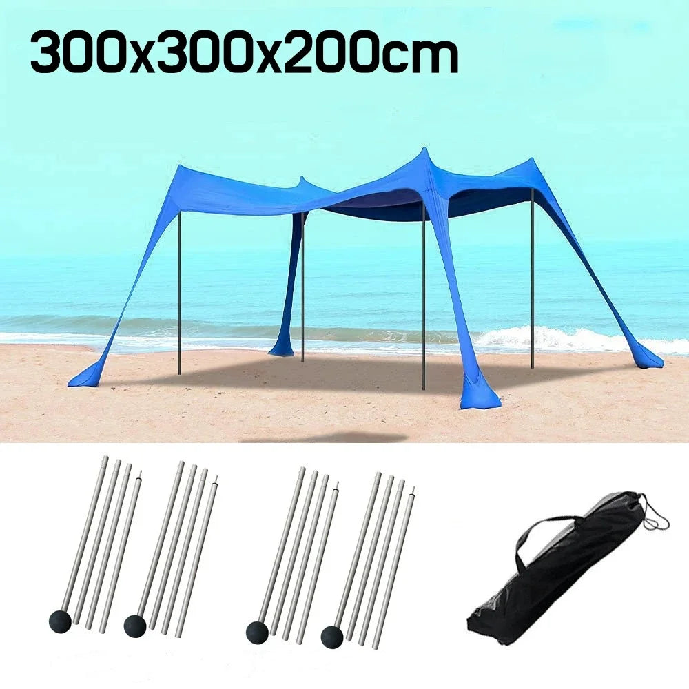 M12 - Camping Tent Windproof Pop Up Awning Outdoor Beach Sun Shade