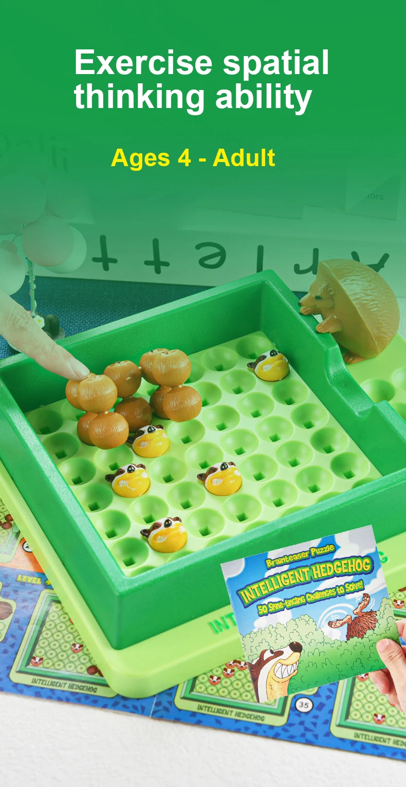 T07 - Children Logic Game Education Learning Toys Hedgehog Animals Puzzle
