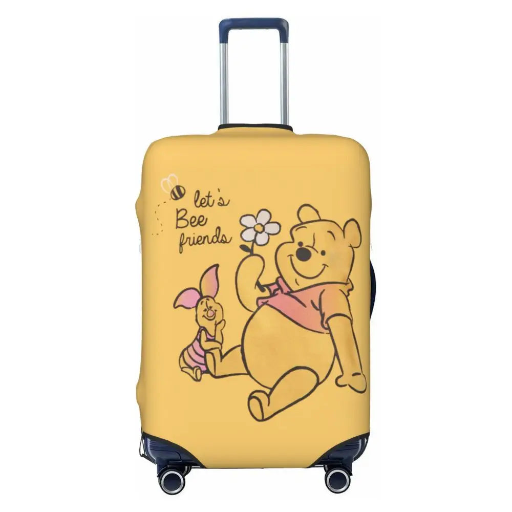 A111 - Custom Winnie The Pooh Luggage Cover Elastic