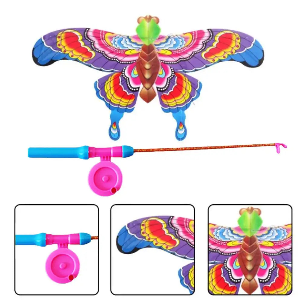 T24 - Children Kite Toy Cartoon Eagle Foldable