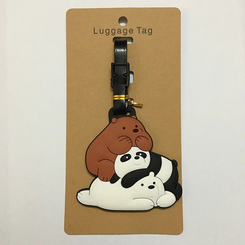 A26 - Cartoon Bears & Panda Luggage Tag