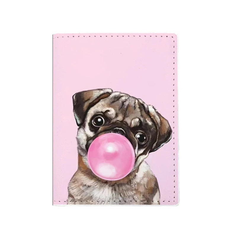 A32 - Cute Cat Dog Passport Covers