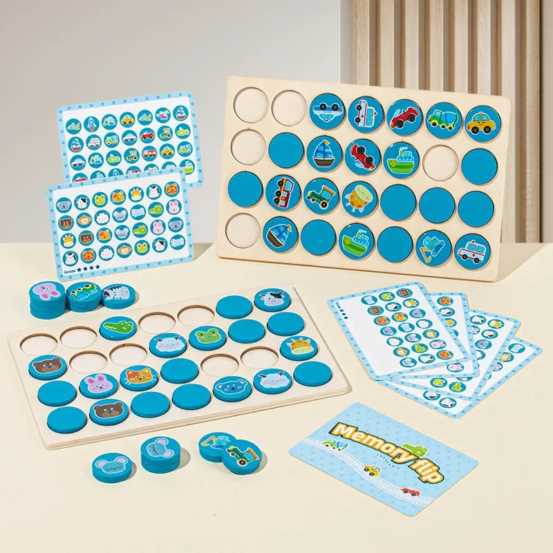 T10 - Find The Same Pattern Puzzle Game Kids Cartoon Animal Memory