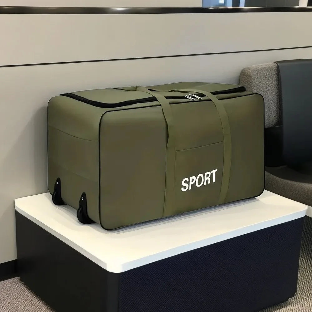 A21 - Foldable Wheel Bags Luggages Storage Bag with Wheels Large Capacity