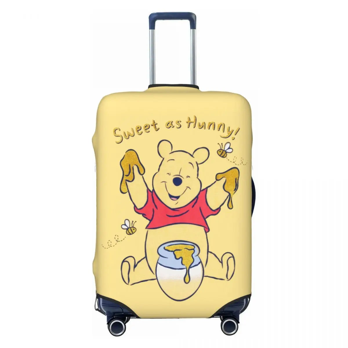 A111 - Custom Winnie The Pooh Luggage Cover Elastic