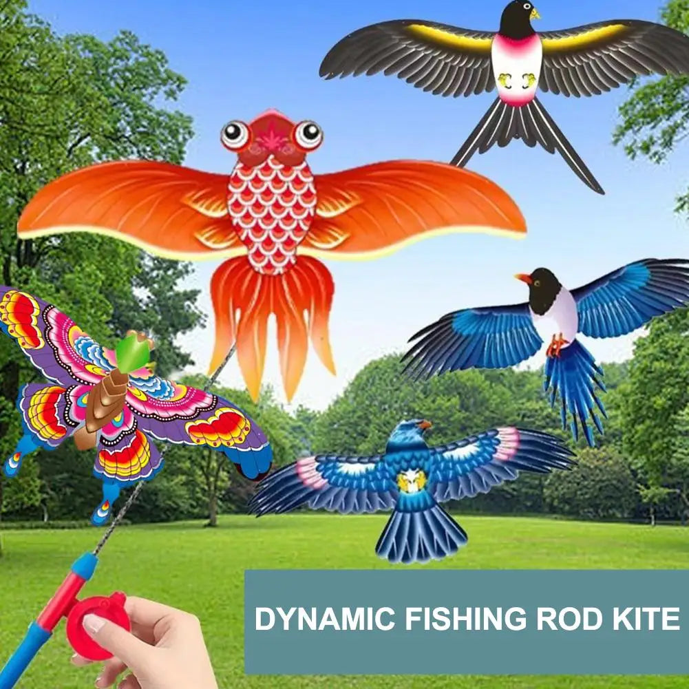 T24 - Children Kite Toy Cartoon Eagle Foldable
