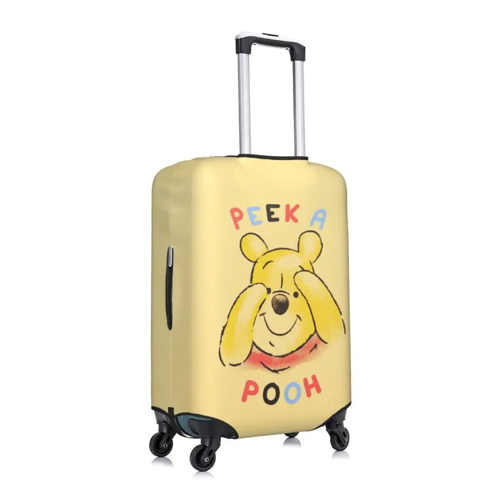 A111 - Custom Winnie The Pooh Luggage Cover Elastic