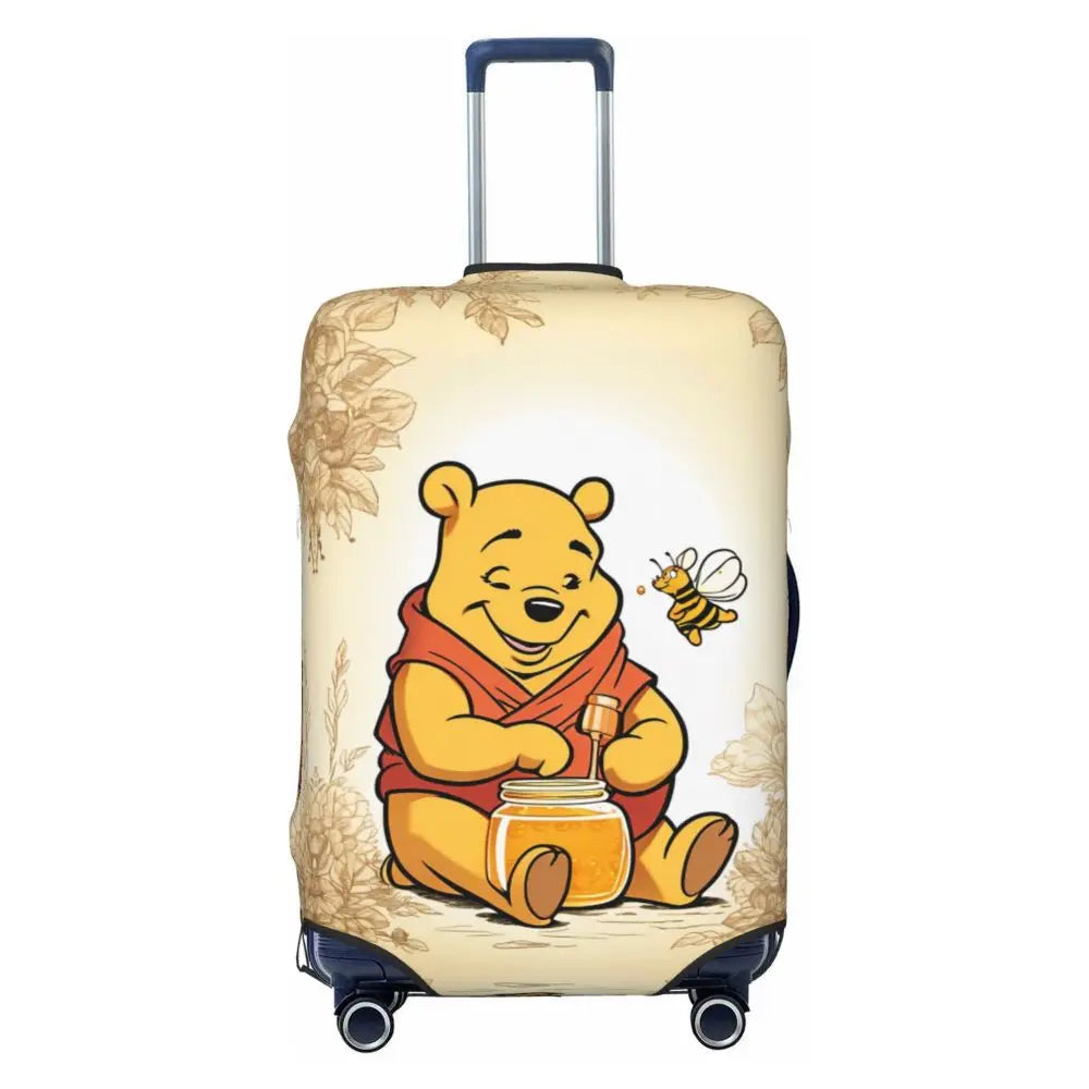 A111 - Custom Winnie The Pooh Luggage Cover Elastic