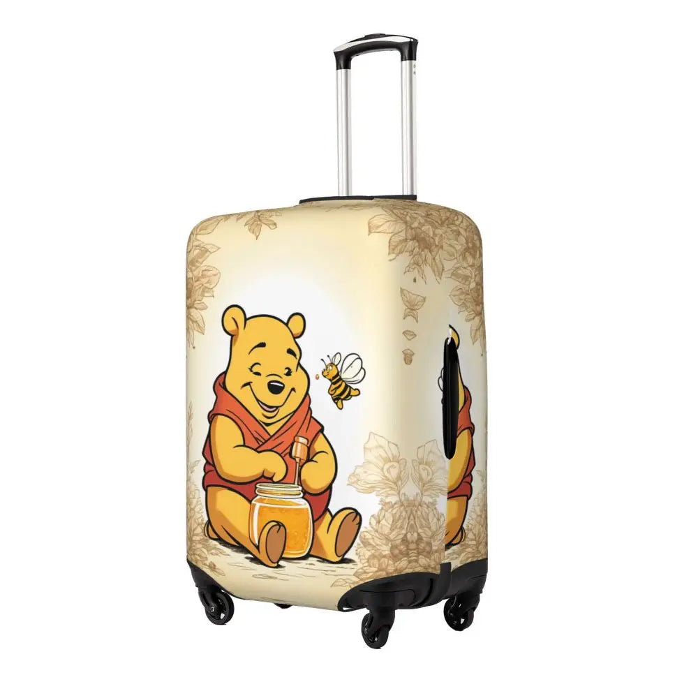 A111 - Custom Winnie The Pooh Luggage Cover Elastic