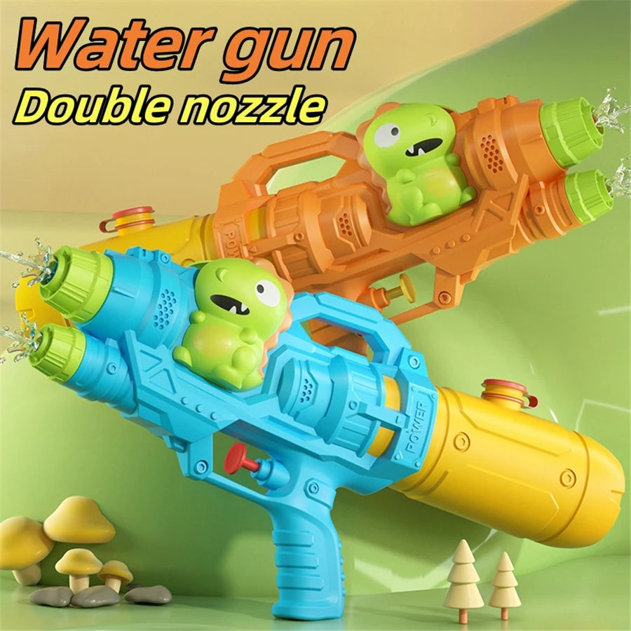 T14 - Dinosaurs, ducks, sharks, twin sprinklers, water beach toys