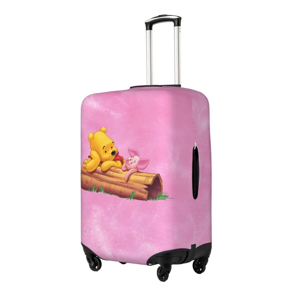 A111 - Custom Winnie The Pooh Luggage Cover Elastic