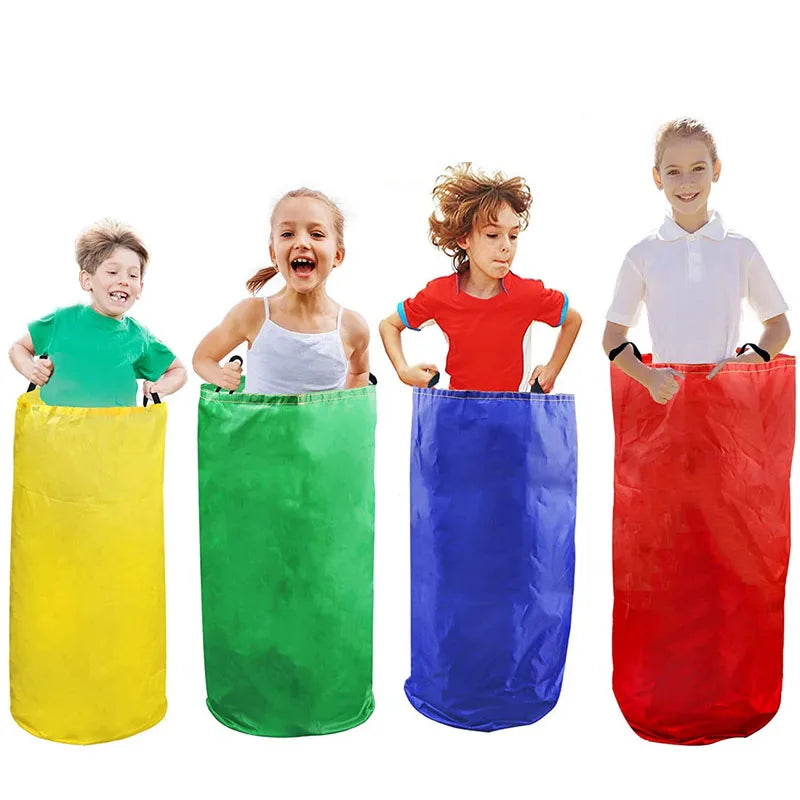 T27 - 4Pcs Fun Outdoor Sports Props Kangaroo Jumping Bag Sack