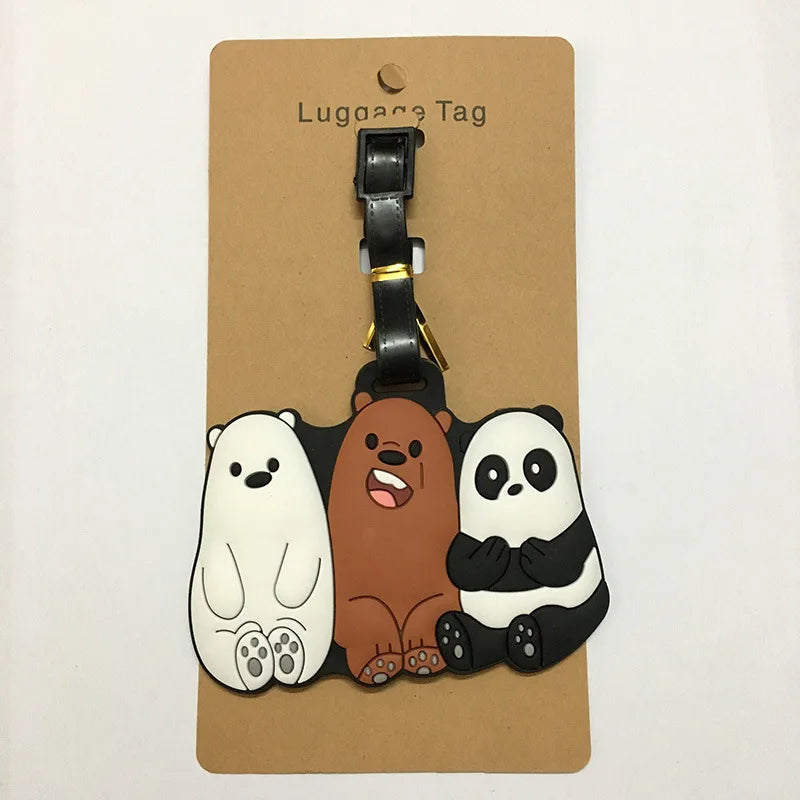 A26 - Cartoon Bears & Panda Luggage Tag
