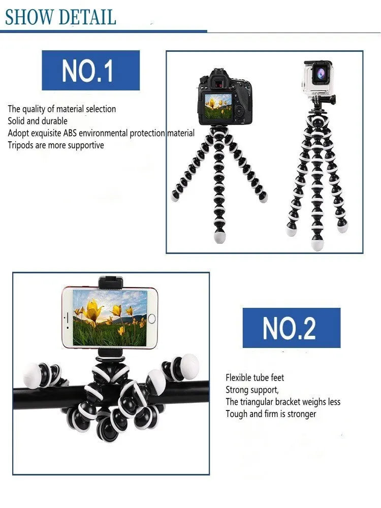AE12 - Mini Octopus Tripod Holder Universal Smartphone Sports Camera