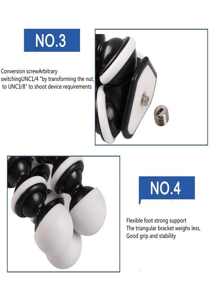 AE12 - Mini Octopus Tripod Holder Universal Smartphone Sports Camera